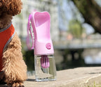 Portable Pet Water Bottle – Filtered, Leak-Proof, 250ml for Dogs & Cats