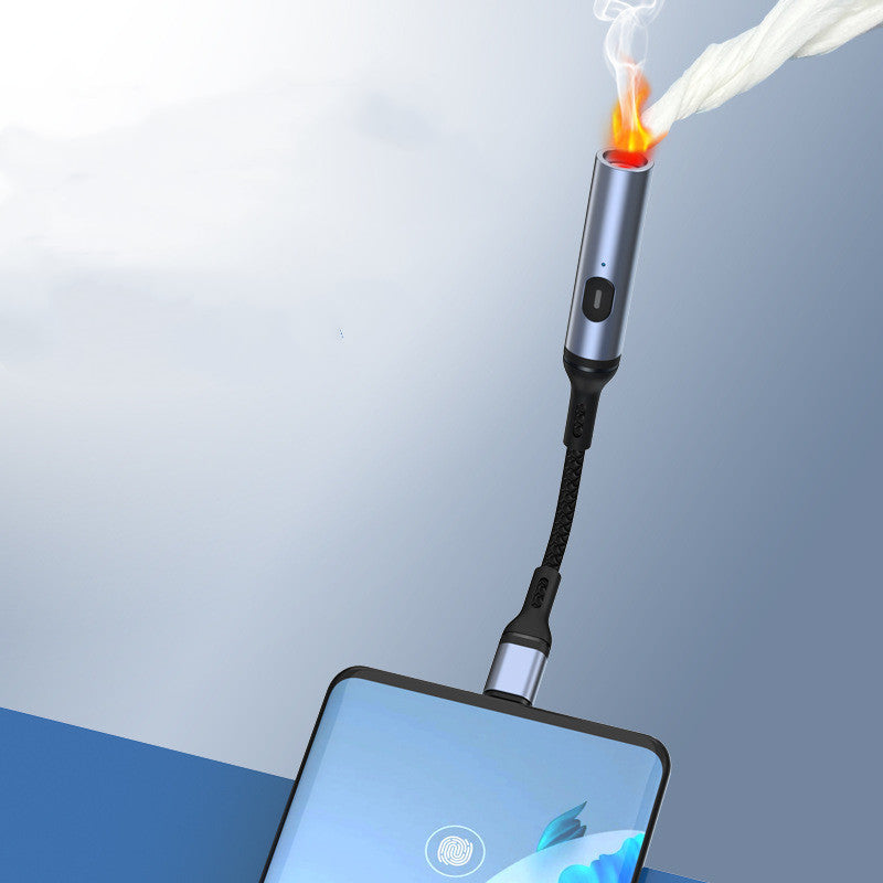 Windproof Electric Arc Lighter – Flameless USB Rechargeable Igniter