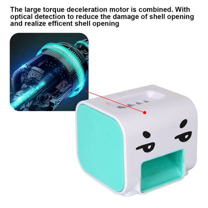 Electric Sunflower Seeds Peeler Automatic Melon Seed Shelling Machine Kitchen Gadget (Blue)