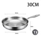 Pure Titanium Non-Stick Frying Pan - Premium Uncoated Healthy Cooking Skillet