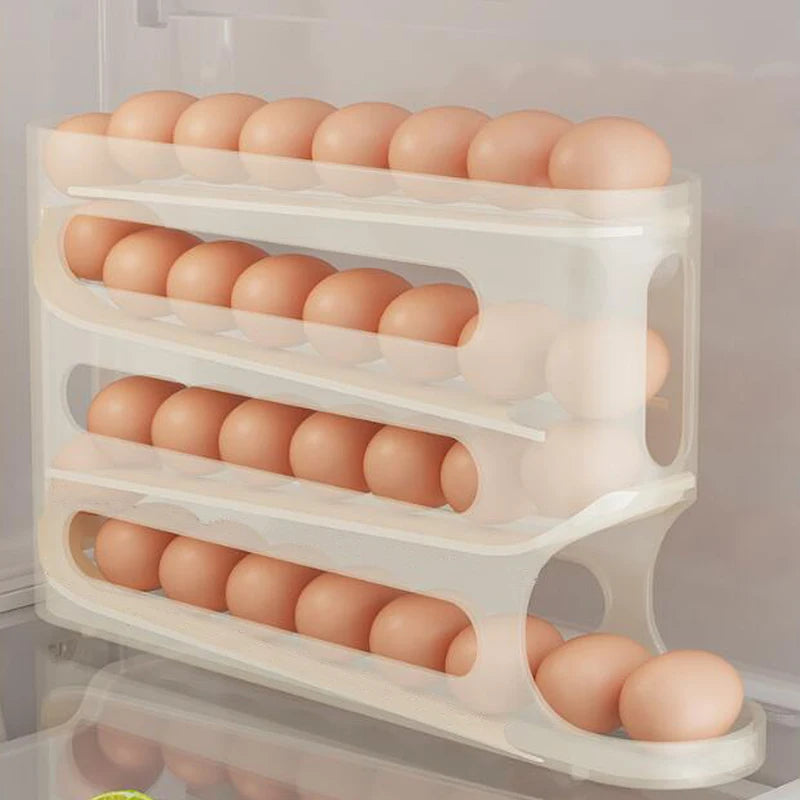 Automatic Rolling Egg Dispenser for Fridge & Countertop