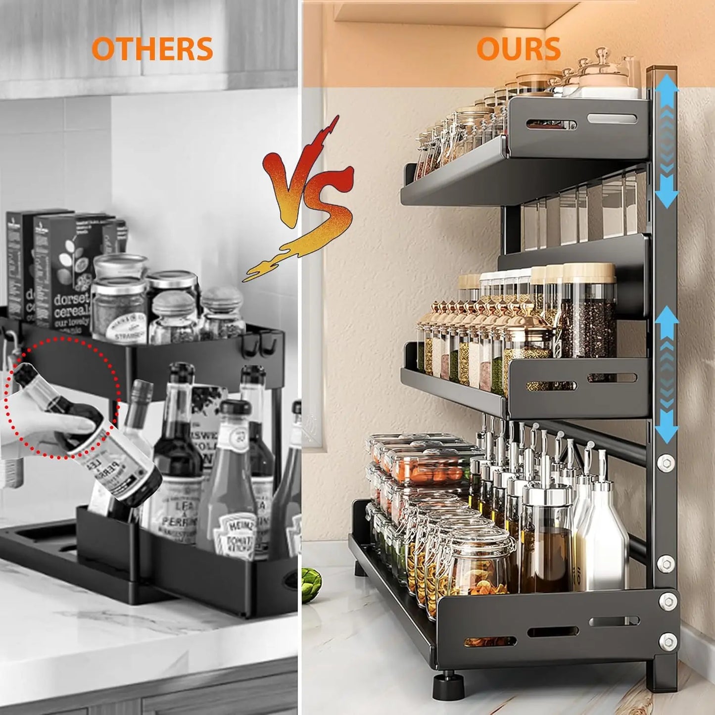 3 Tier Spice Storage Rack