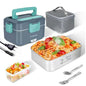 TINSOL New 3.5L Electric Heated Lunch Box No Water Refillable Food Heated Lunch Box Car Work Lunch Heater 90W Fast Heating