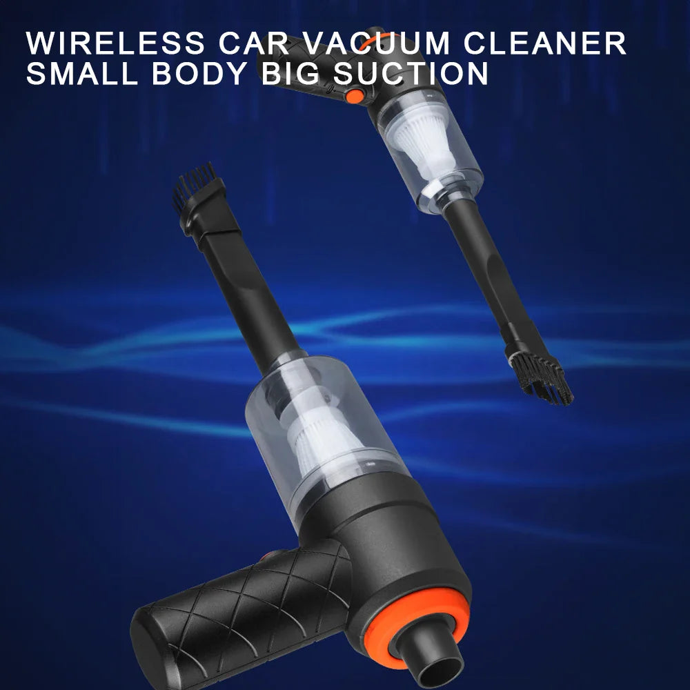 Premium Car Vacuum Cleaner - 9000PA Cordless & Rechargeable
