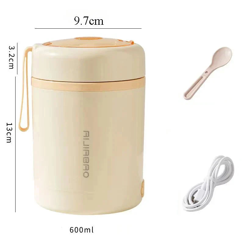 USB Electric Heating Lunch Box - Portable Food Warmer