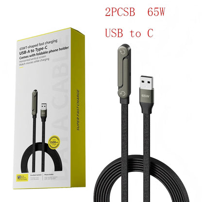 2-in-1 Fast Charging Stand Cable