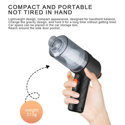 Premium Car Vacuum Cleaner - 9000PA Cordless & Rechargeable