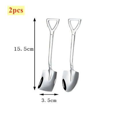 1/2/4PCS Stainless Steel Watermelon Spoon Shovel Spoon Household Creative Dessert Ice Cream Spoon Fruit Spoon Kitchen Gadgets