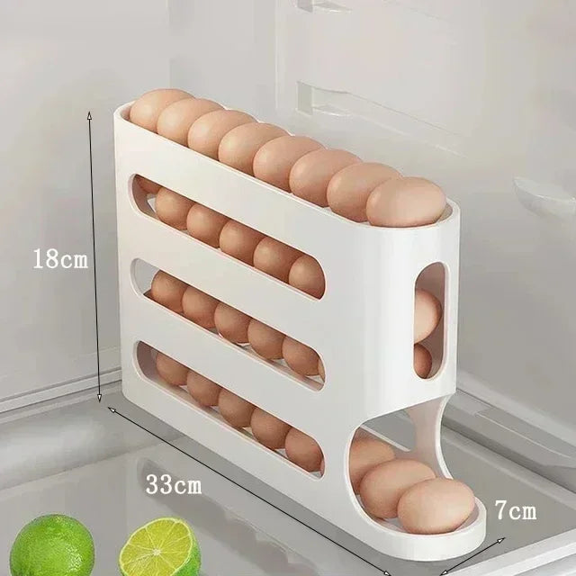 Automatic Rolling Egg Dispenser for Fridge & Countertop