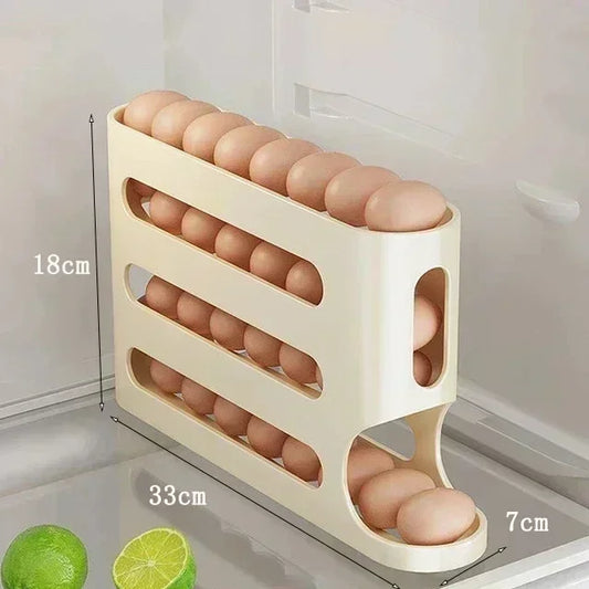 Automatic Rolling Egg Dispenser for Fridge & Countertop
