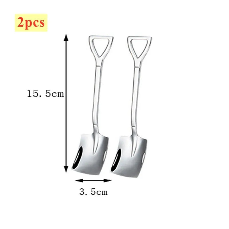 1/2/4PCS Stainless Steel Watermelon Spoon Shovel Spoon Household Creative Dessert Ice Cream Spoon Fruit Spoon Kitchen Gadgets
