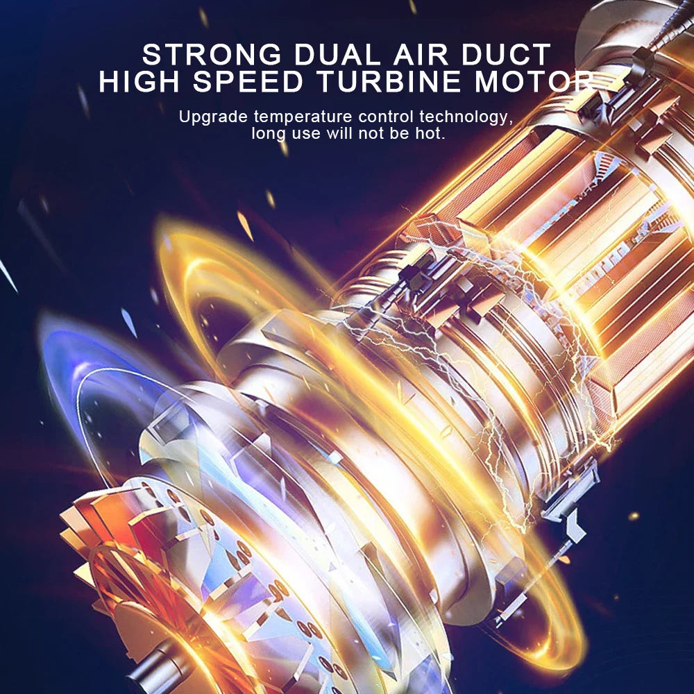 Premium Car Vacuum Cleaner - 9000PA Cordless & Rechargeable