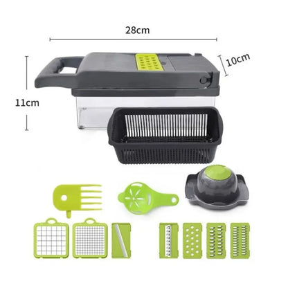 Multifunctional Vegetable Chopper Handle Food Grate Food Chopper Vegetable Slicer Dicer Cut 14/16 in 1 Kitchen Items