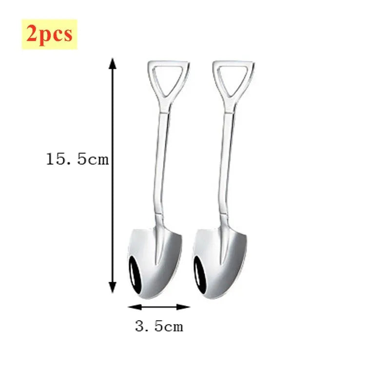 1/2/4PCS Stainless Steel Watermelon Spoon Shovel Spoon Household Creative Dessert Ice Cream Spoon Fruit Spoon Kitchen Gadgets