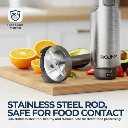 ROUNY 4-in-1 Hand Immersion Blender - 1000W Powerful Stick Blender