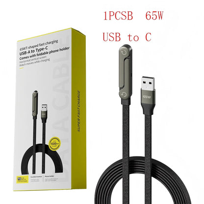 2-in-1 Fast Charging Stand Cable