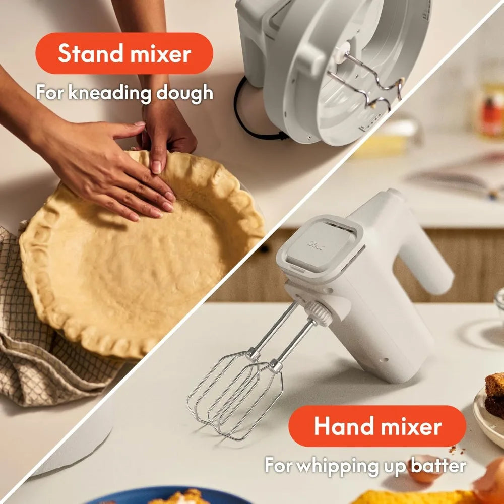 2-in-1 Hand & Stand Mixer - 200W with Dual Bowls