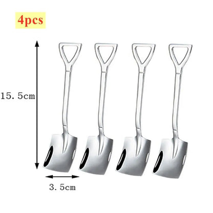 1/2/4PCS Stainless Steel Watermelon Spoon Shovel Spoon Household Creative Dessert Ice Cream Spoon Fruit Spoon Kitchen Gadgets