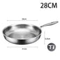 Pure Titanium Non-Stick Frying Pan - Premium Uncoated Healthy Cooking Skillet