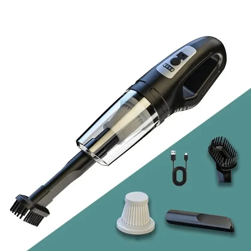 Premium Car Vacuum Cleaner - 9000PA Cordless & Rechargeable