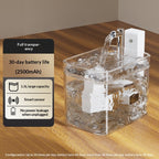 Smart Cat Water Fountain – Wireless Sensor, 1.5L Auto Dispenser