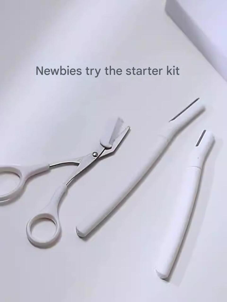 Precision Eyebrow Trimmer Set – Safety Razor for Men & Women